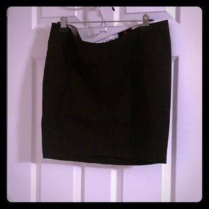 Black mini skirt